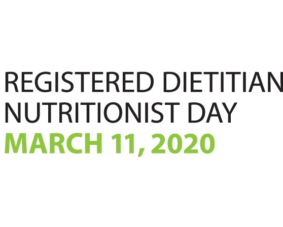 Banner with Registered Dietitian Nutritionist Day date